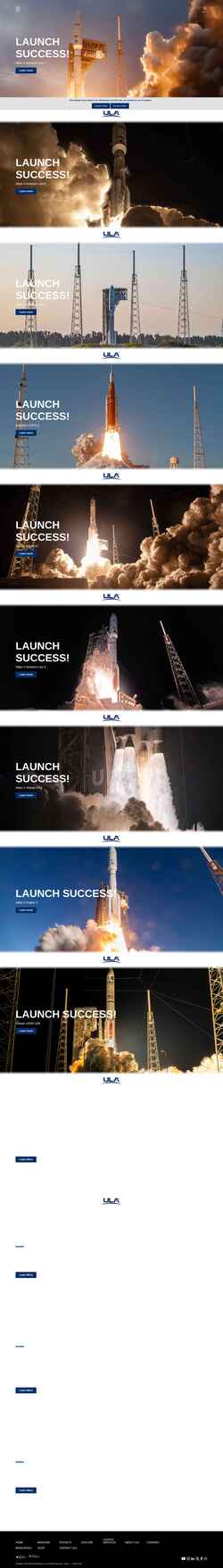 Screenshot www.ulalaunch.com