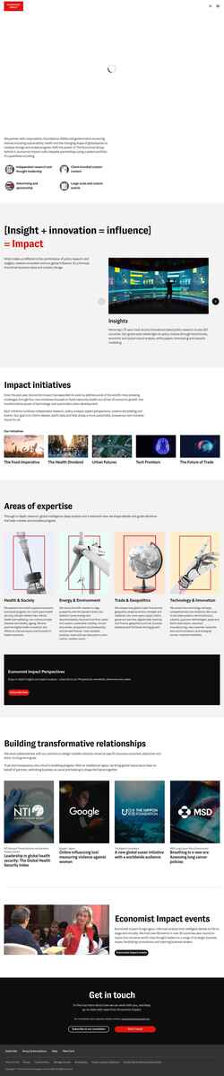 Снимак екрана impact.economist.com