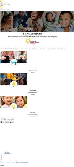 Screenshot www.helpmakemiracles.org