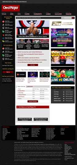 Captura de pantalla www.cardplayer.com
