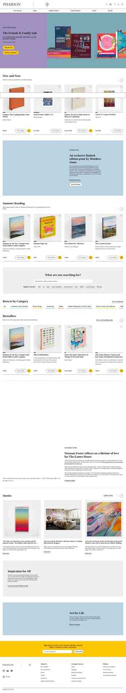 Screenshot www.phaidon.com