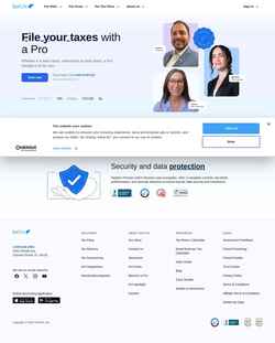 Posnetek zaslona www.taxfyle.com