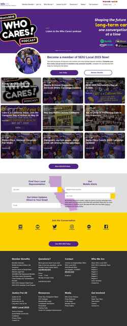 Screenshot www.seiu2015.org