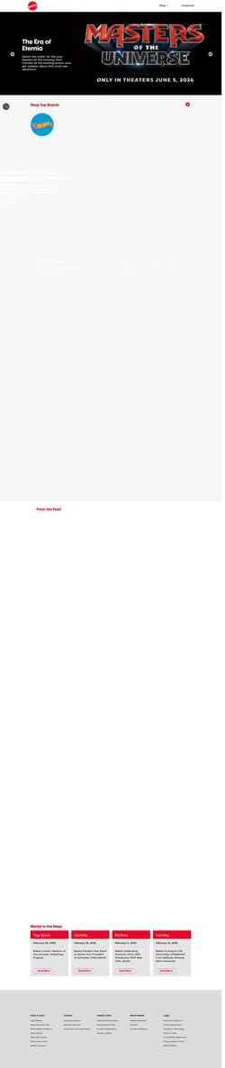 Captura de pantalla about.mattel.com