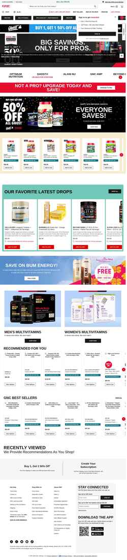 Screenshot www.gnc.com