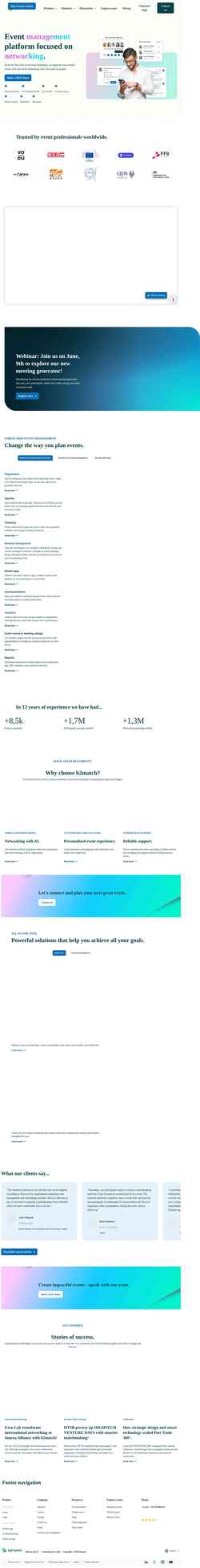 Screenshot www.b2match.com