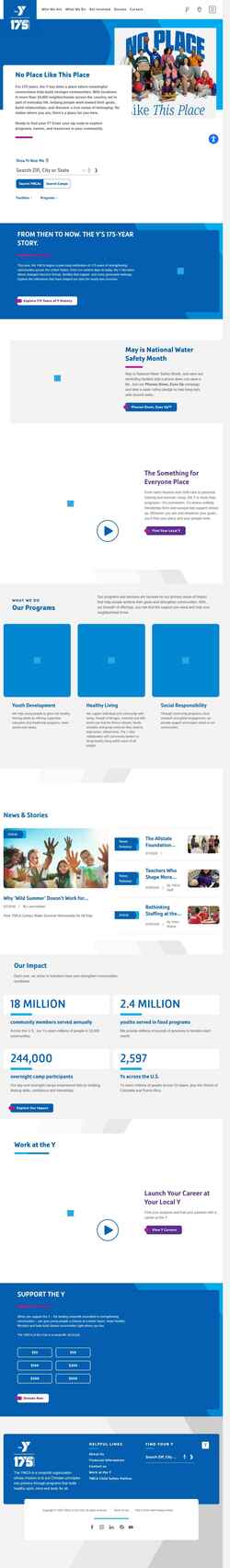 截屏 www.ymca.org