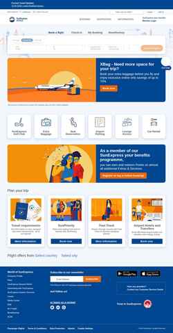 Скриншот www.sunexpress.com