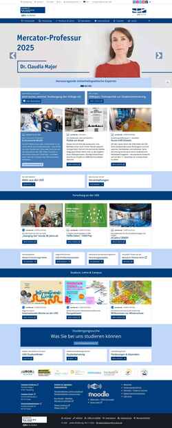 Снимак екрана www.uni-due.de