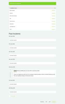 Screenshot status.brightbox.com