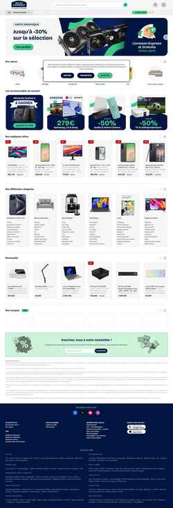 Captura de pantalla www.rueducommerce.fr