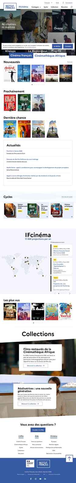 Captura de pantalla ifcinema.institutfrancais.com