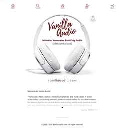 Screenshot vanillaaudio.com