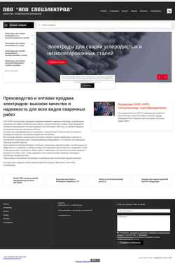 Screenshot spelectrod.ru