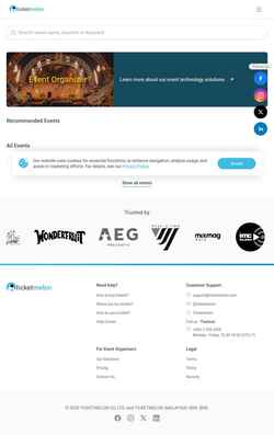 Снимак екрана www.ticketmelon.com
