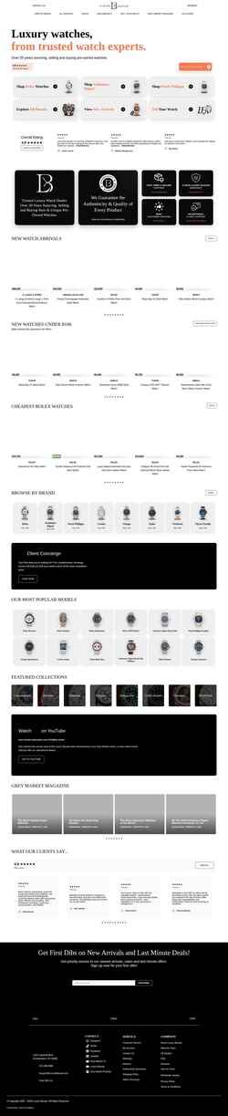 Captura de pantalla luxurybazaar.com