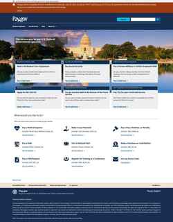 Снимак екрана www.pay.gov