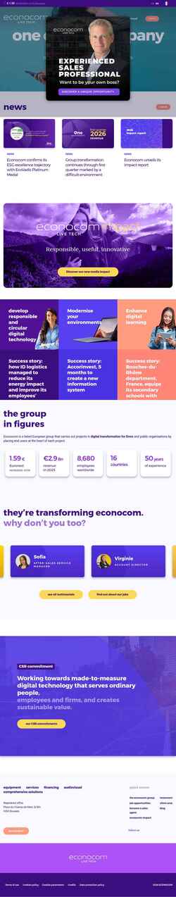 Schermata www.econocom.com