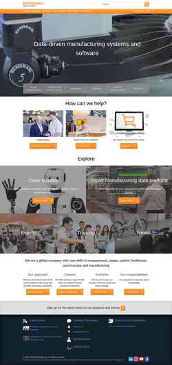 Снимак екрана www.renishaw.com