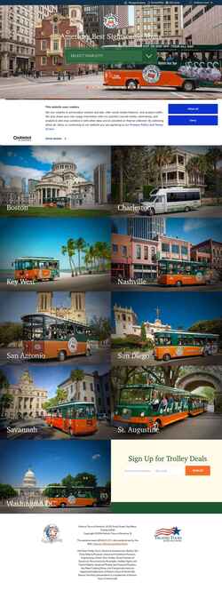 Snímek obrazovky www.trolleytours.com