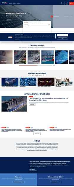 Screenshot www.cevalogistics.com