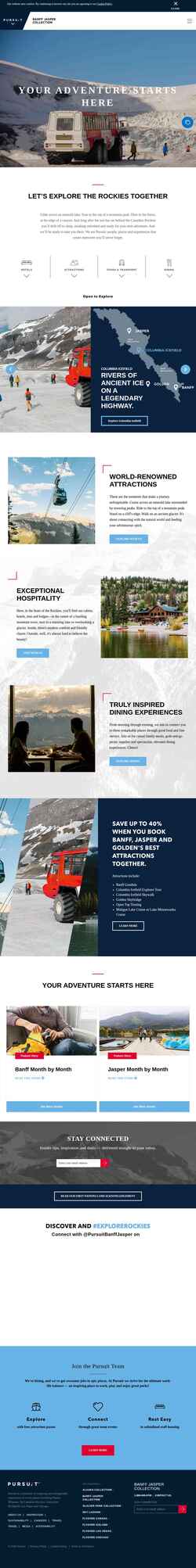Screenshot www.banffjaspercollection.com