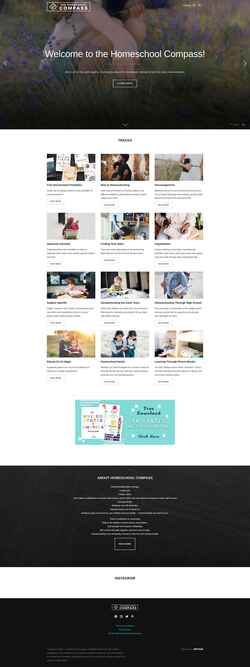 Ekraanipilt homeschoolcompass.com