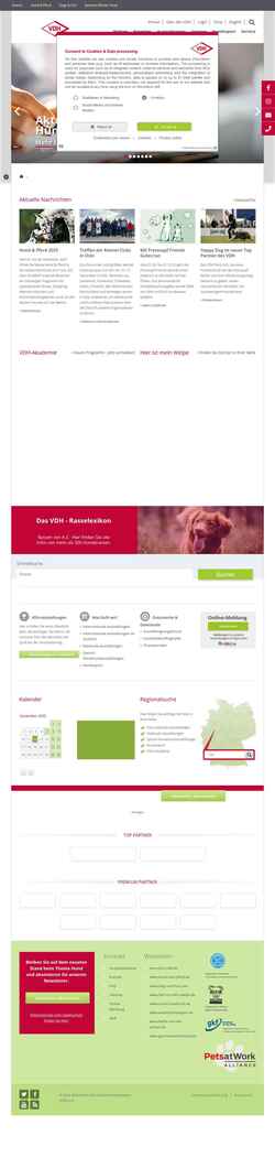 Skärmdump www.vdh.de