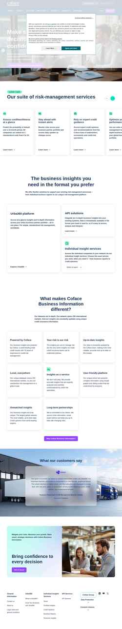 Screenshot business-information.coface.com