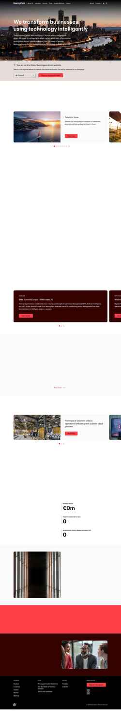 Screenshot www.bearingpoint.com