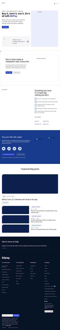 Screenshot www.bitpay.com