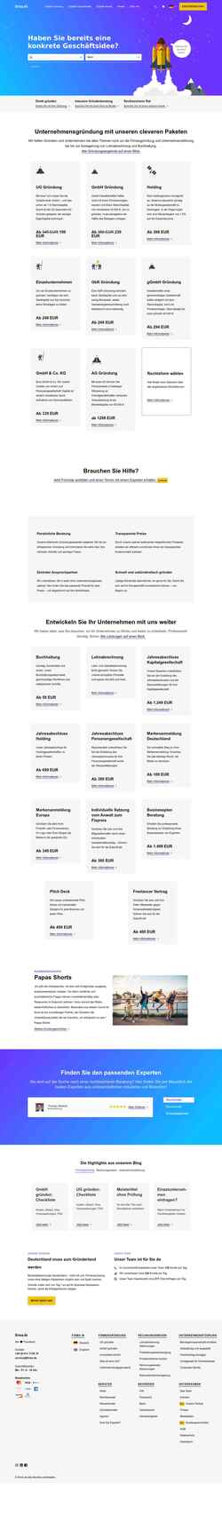 Скриншот www.firma.de