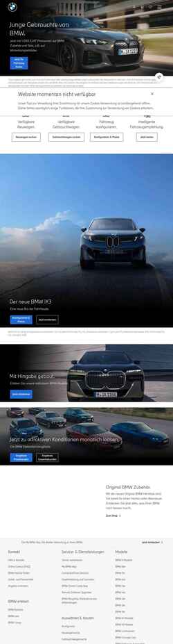 Ekraanipilt www.bmw.de