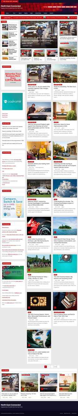 Screenshot neconnected.co.uk