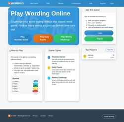 Снимак екрана www.wordinggame.net