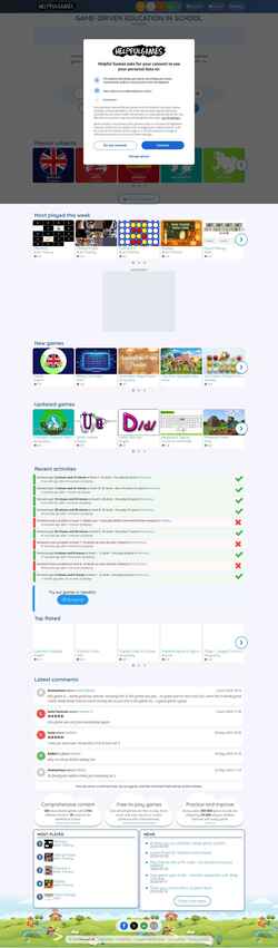 Captură de ecran www.helpfulgames.com