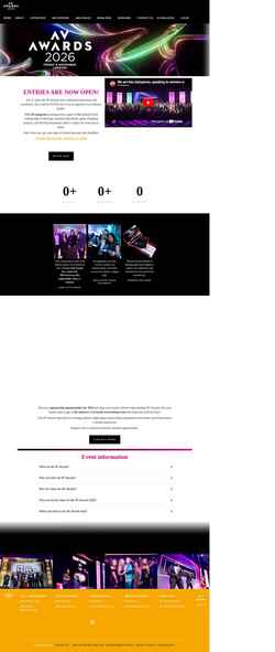 Screenshot www.avawards.com