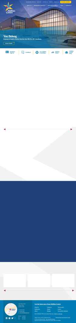 Screenshot abilitiescentre.org