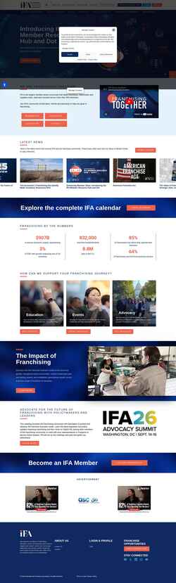 スクリーンショット www.franchise.org