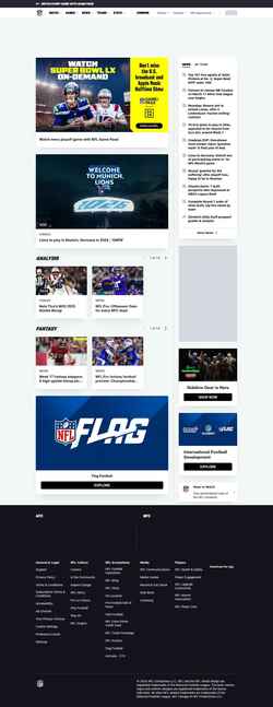 Captura de pantalla www.nfl.com