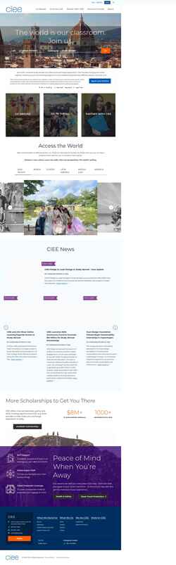 Снимак екрана www.ciee.org