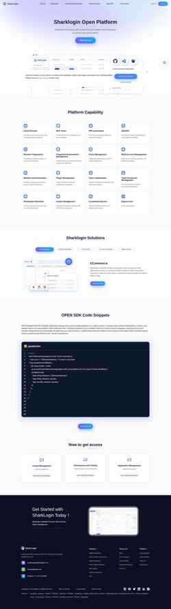 Screenshot open.sharklogin.com