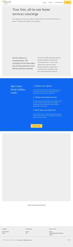 Screenshot porchutilities.com