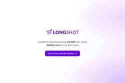 Captura de pantalla www.longshot.ai
