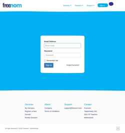 Снимак екрана my.freenom.com