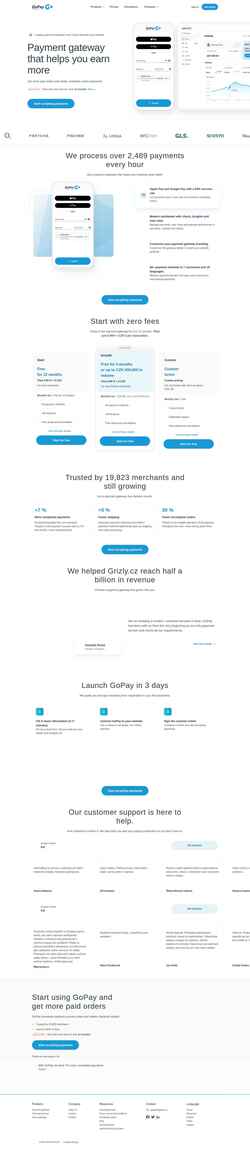 Снимак екрана www.gopay.com