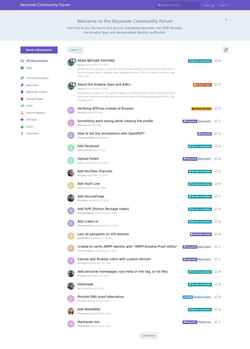 Screenshot community.keyoxide.org