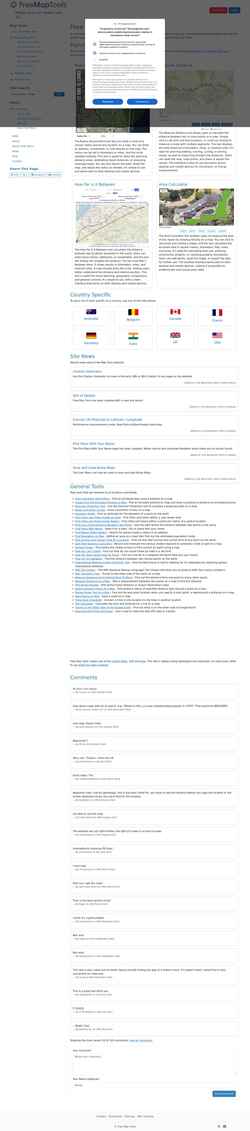 Снимак екрана www.freemaptools.com