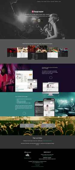 Posnetek zaslona hearnow.com