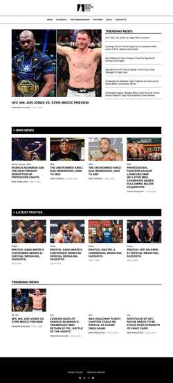 Скриншот mixedmartialarts.com